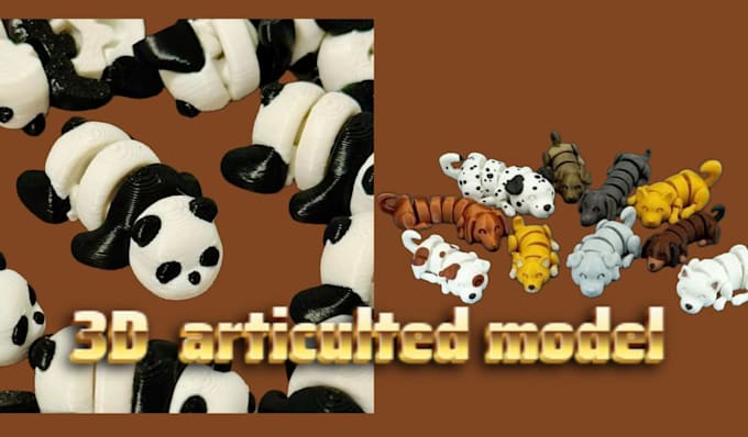 sculpt 3d articulated model, 3d bjd, flexi model and toys for 3d printing stl