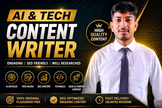 write SEO ai and tech blog posts and articles