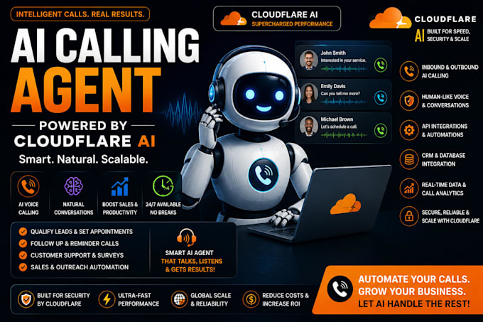 build ai calling agent, cloudflare ai solution, voice ai, ai automation