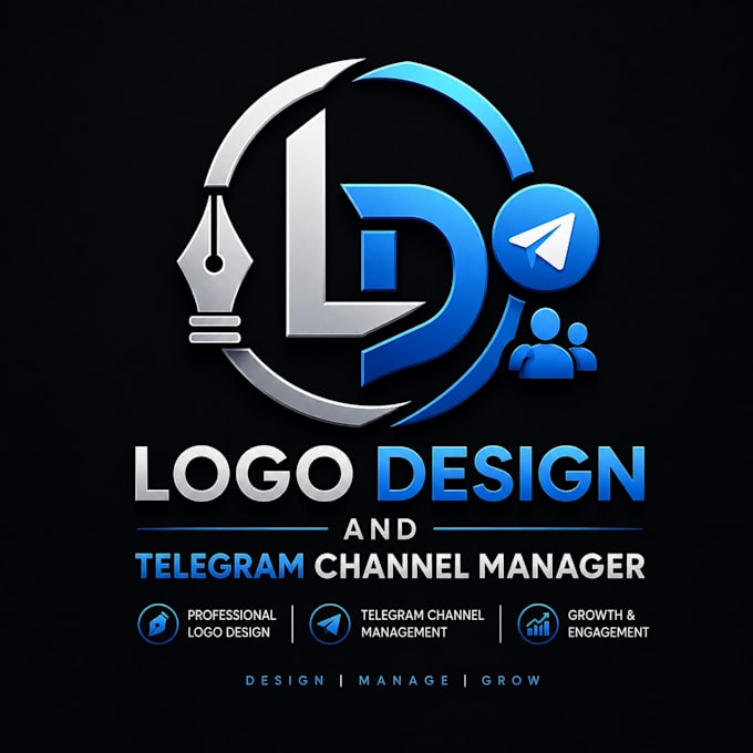 creative logo design and telegram channel management expert