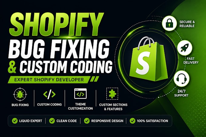 do shopify liquid coding, bug fixing and theme customization