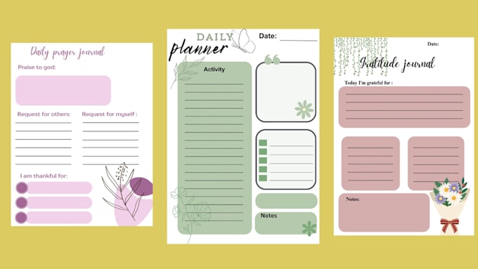 design aesthetic journals, planners and notebooks