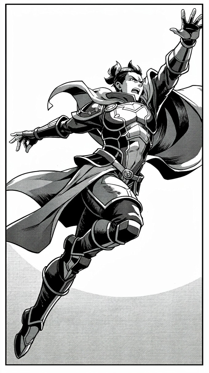 draw comics or webtoon panel in manga
