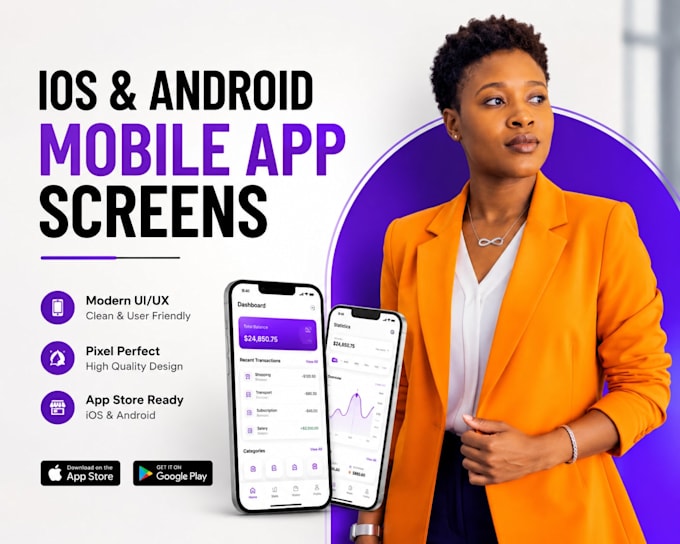 do aso with app screenshot for ios android play store mobile app