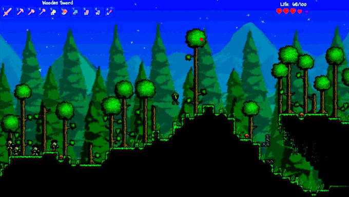 mod minecraft, terraria, and starbound with custom biomes, weapons, items