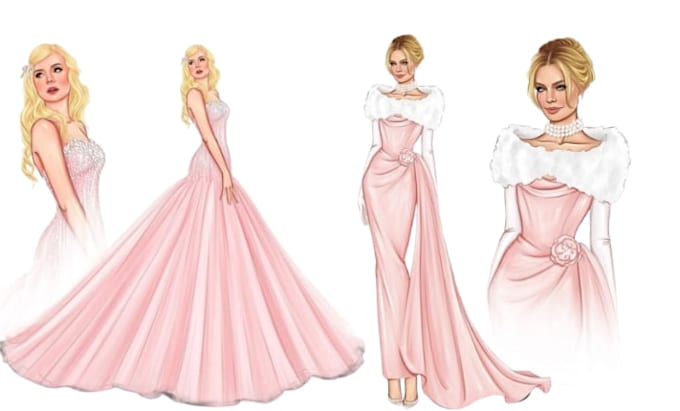 draw fashion illustration sketch drawing clothes