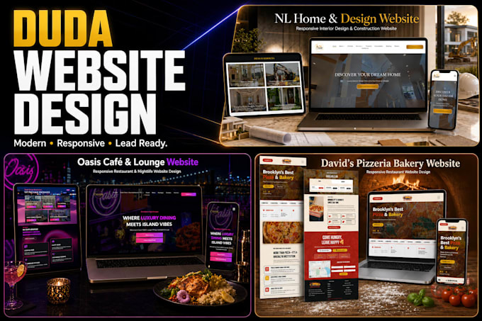 design or redesign your professional duda website