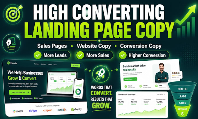 write high converting sales and landing page copy
