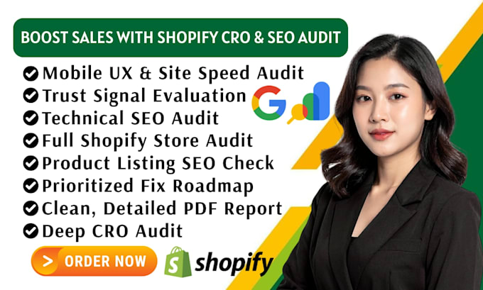 do a shopify store audit and cro audit to increase your conversion rate