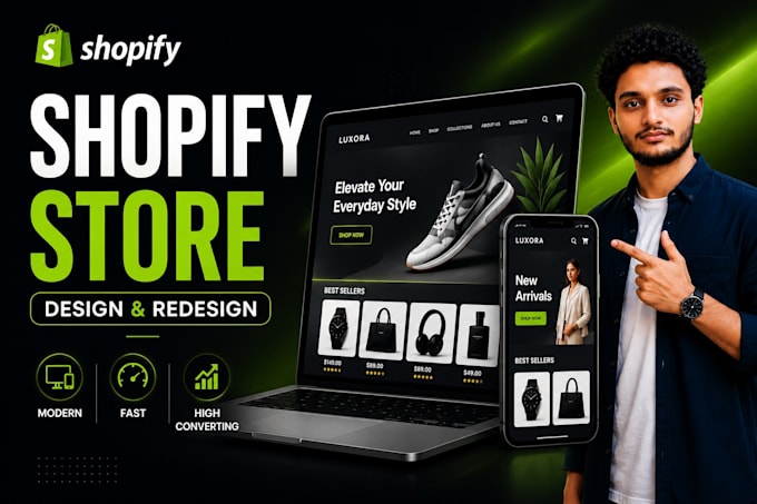 build or redesign shopify store for dropshipping brands