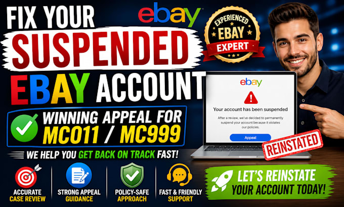 help reinstate suspended ebay account mc011 mc999