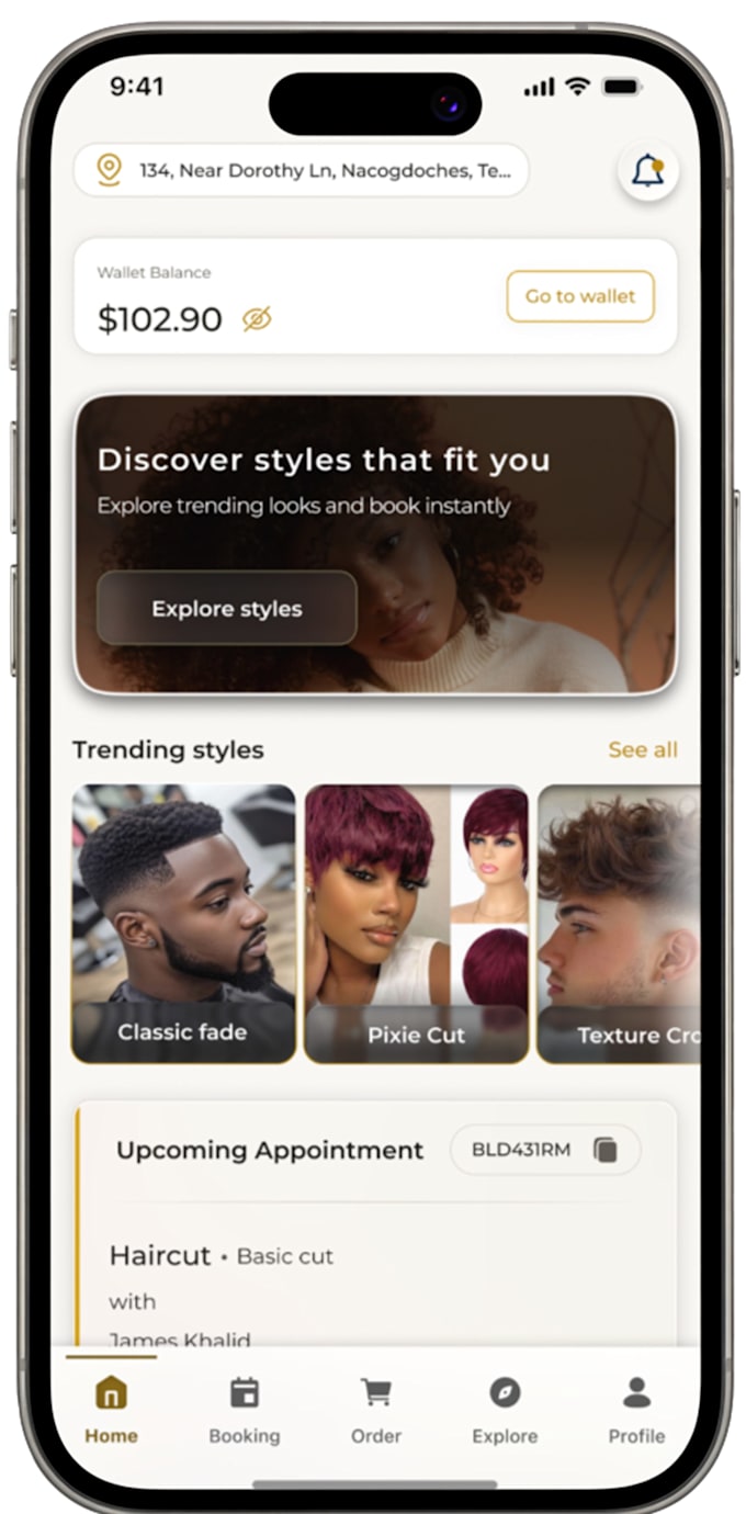 design a modern mobile app as a uiux designer on figgma