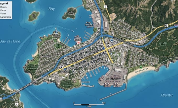 create custom travel map, event map, aerial map, business map and isometric map