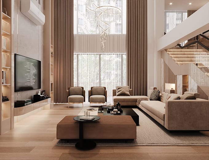 create luxury interior design and realistic 3d renders