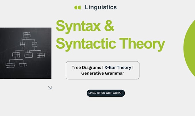 help you understand syntax and syntactic theories in linguistics