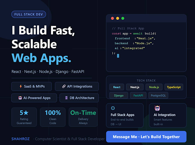 develop custom web app softwares and automation solutions