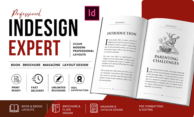 design, edit, format, proofread your book in adobe indesign, designrr canva pro