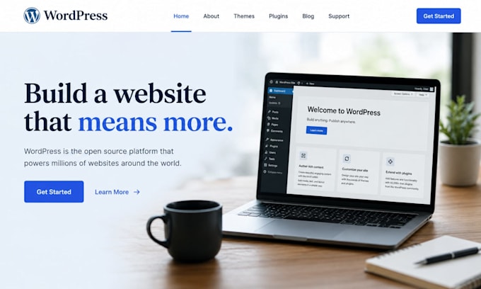 built a modern wordpress website that converts