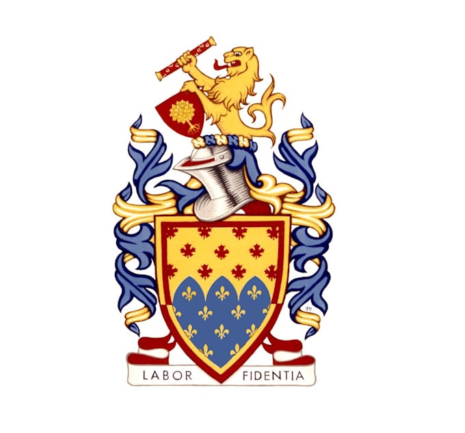 design shield and crest heraldry logo