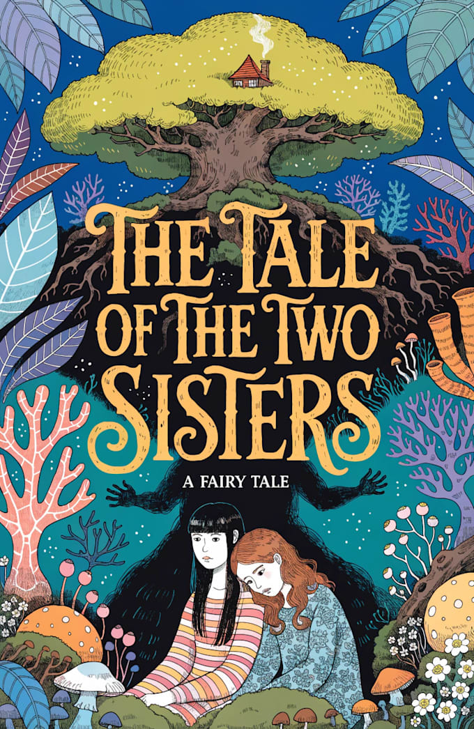 make  illustrated fairytale book cover
