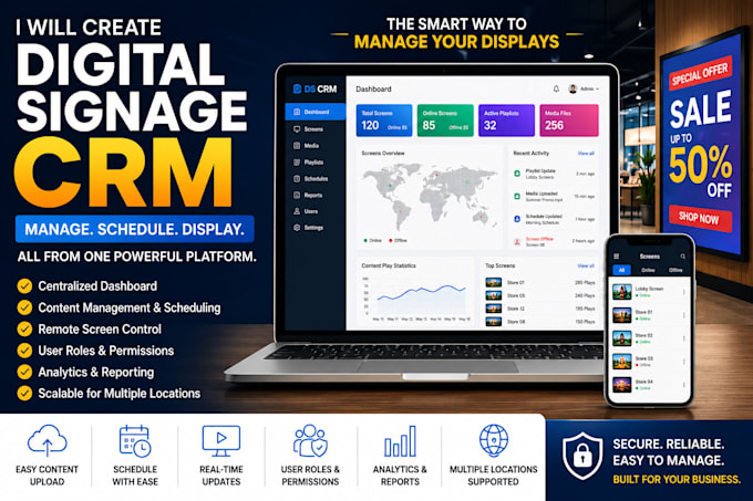 create digital signage crm for you