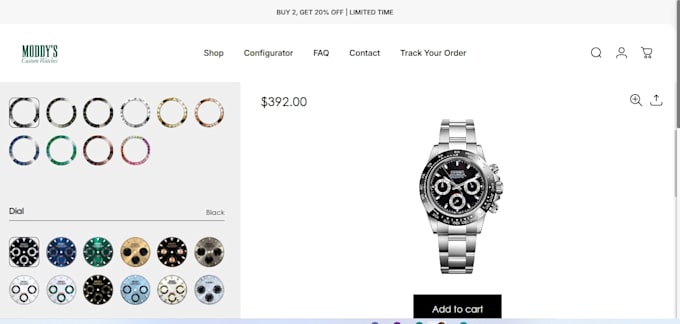 create a watch configurator with kickflip