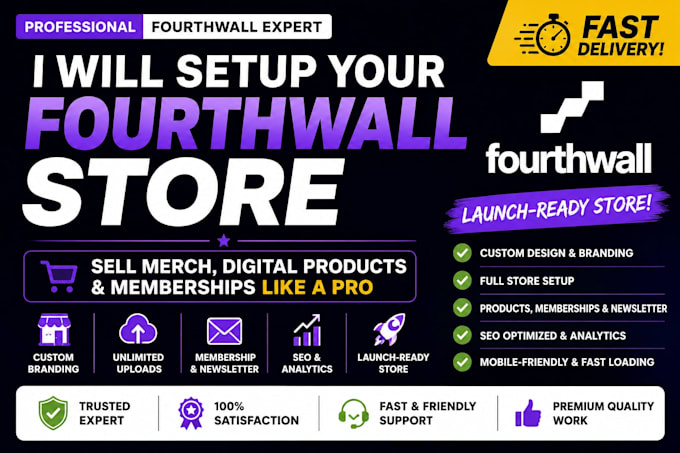 setup a high converting fourthwall merch store
