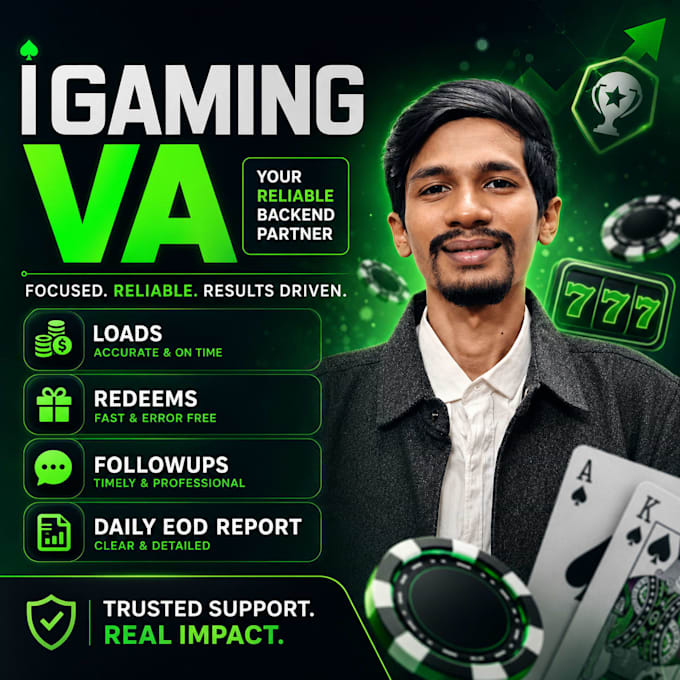 be your professional igaming and customer support VA