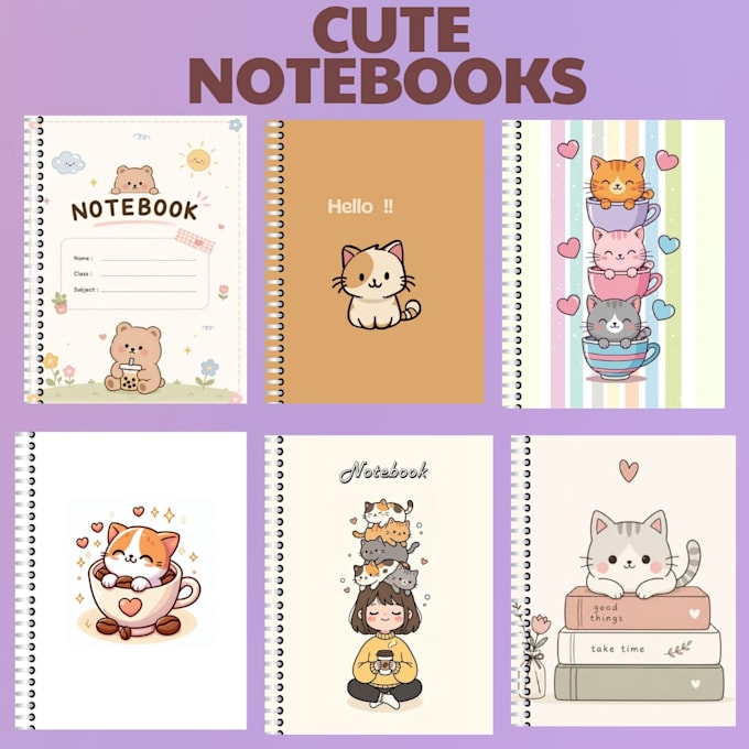 design custom and aesthetic notebook covers