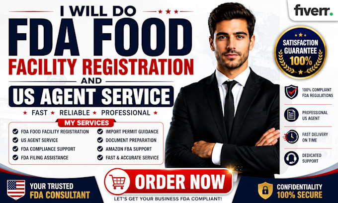 do fda food facility registration and US agent service