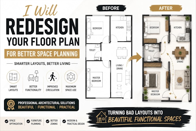 optimize and redesign your floor plan professionally
