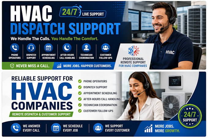 dispatch and customer support for hvac companies