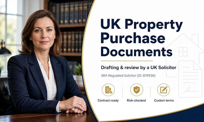 draft legally binding UK property purchase documents and contracts