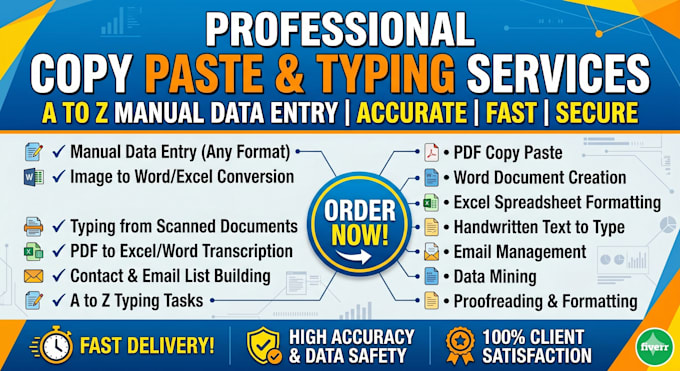 copy paste and manual typing work fast