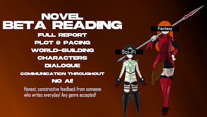beta read your manuscript