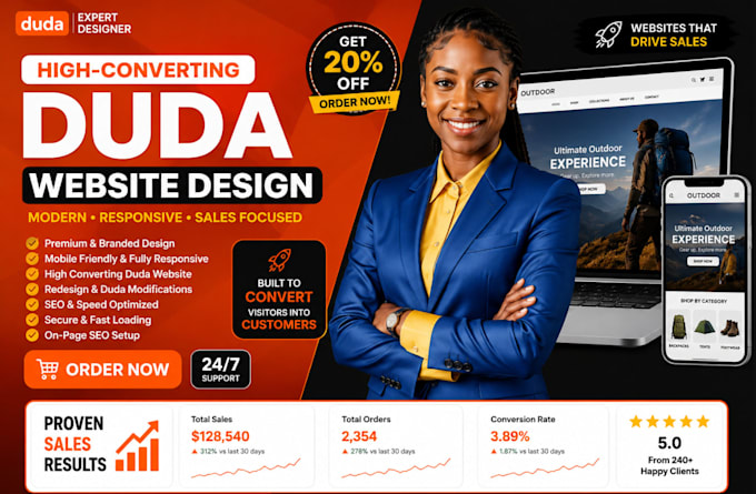 do duda website design, duda website redesign duda bug fix and duda maintenance
