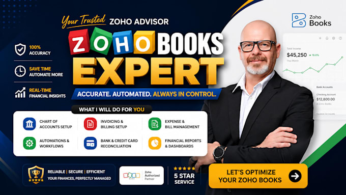 zoho CRM setup, zoho one, zoho books, automation, integration expert
