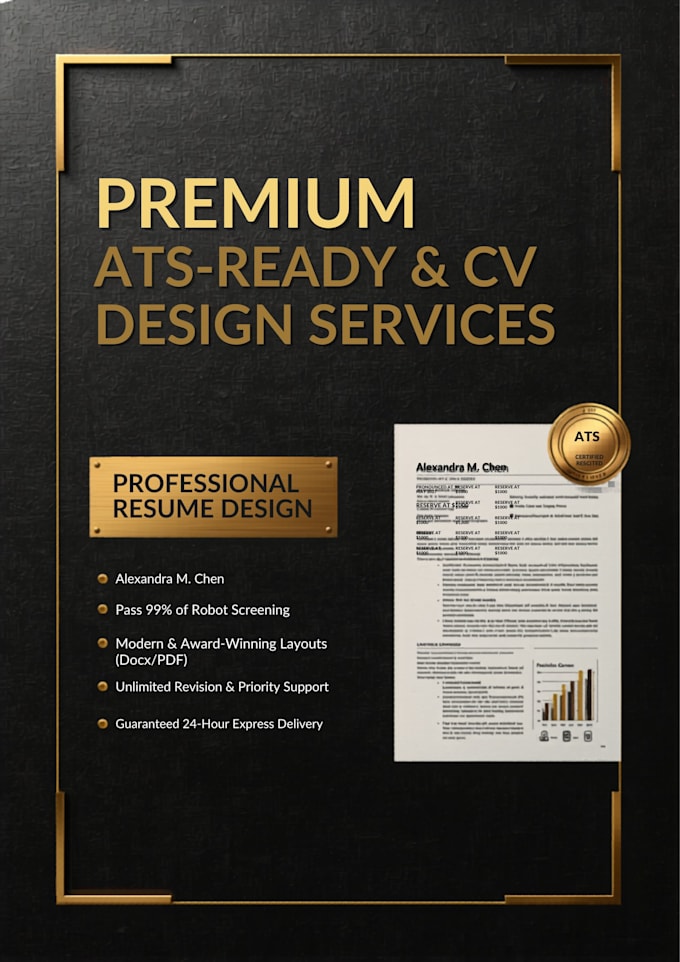 design a professional and ats friendly CV