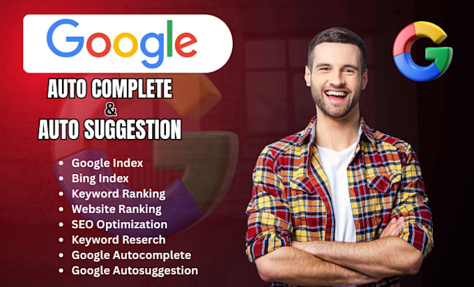 google autocomplete, autosuggestion for keyword ranking, website ranking