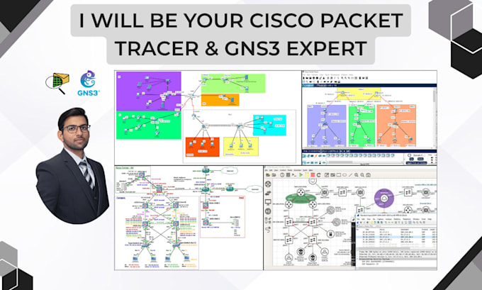 be your cisco packet tracer and gns3 expert