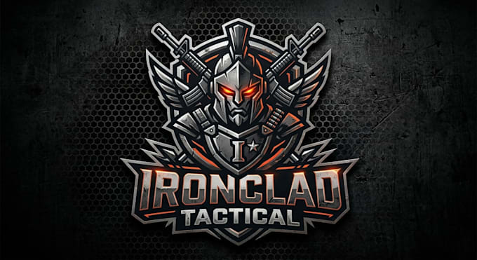 design a bold tactical gaming logo for your brand