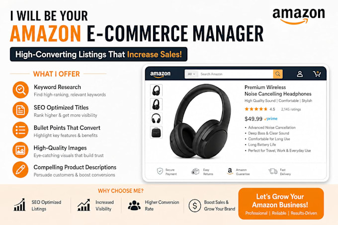 create SEO optimized amazon listings that drive sales