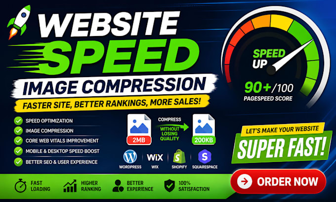 fix slow website speed and compress images professionally