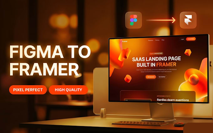 Convert figma to framer website or landing page by Weboni | Fiverr