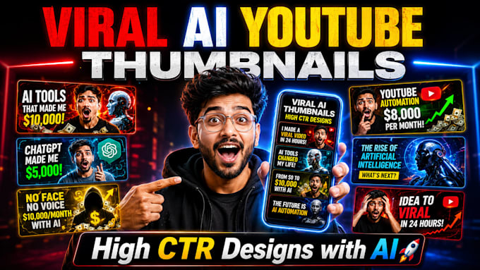 create viral ai youtube thumbnails for high ctr