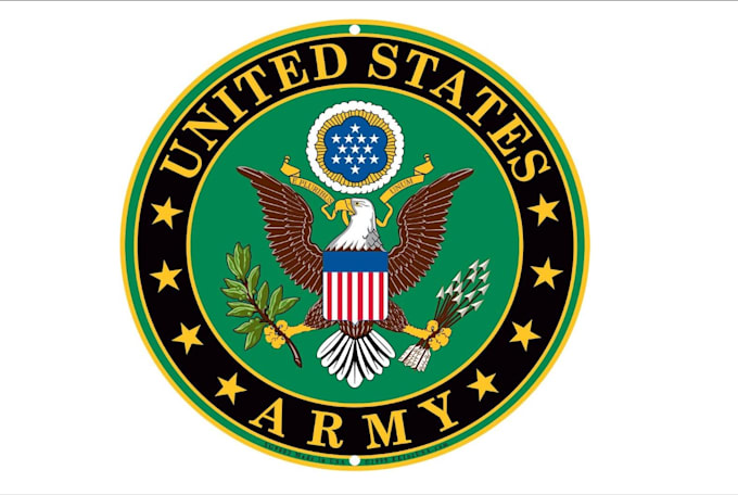 design clean military badge, patch, round sticker