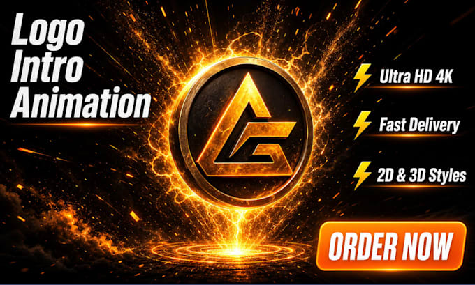 create custom logo intro animation, 2d 3d intro video