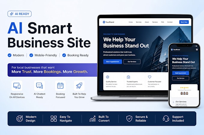 create an ai smart website for your local business