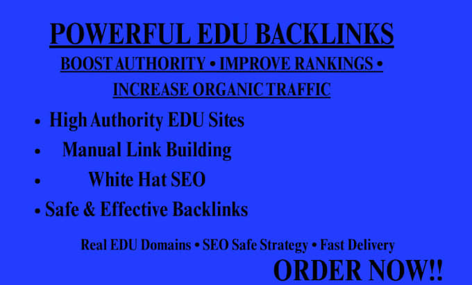 do white hat high da 50,edu backlinks on authority websites