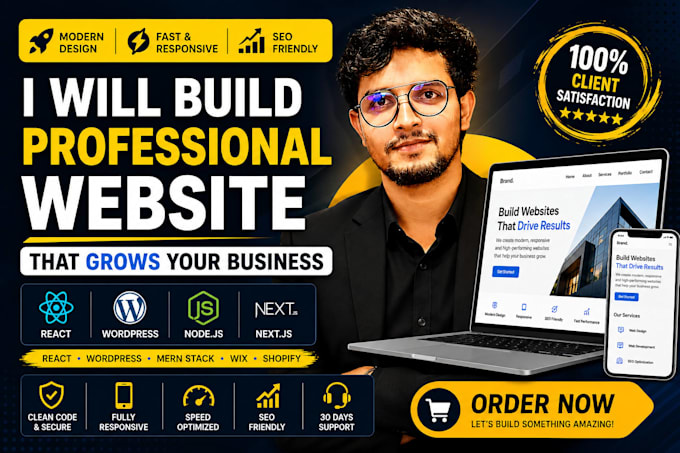 build website, website development, full stack developer